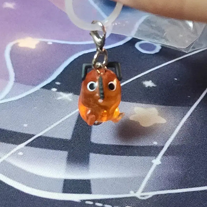 [BUNJANG] Chainsaw Man Pochita Keyring / 체인소맨 메지루시 포치타 키링 가챠