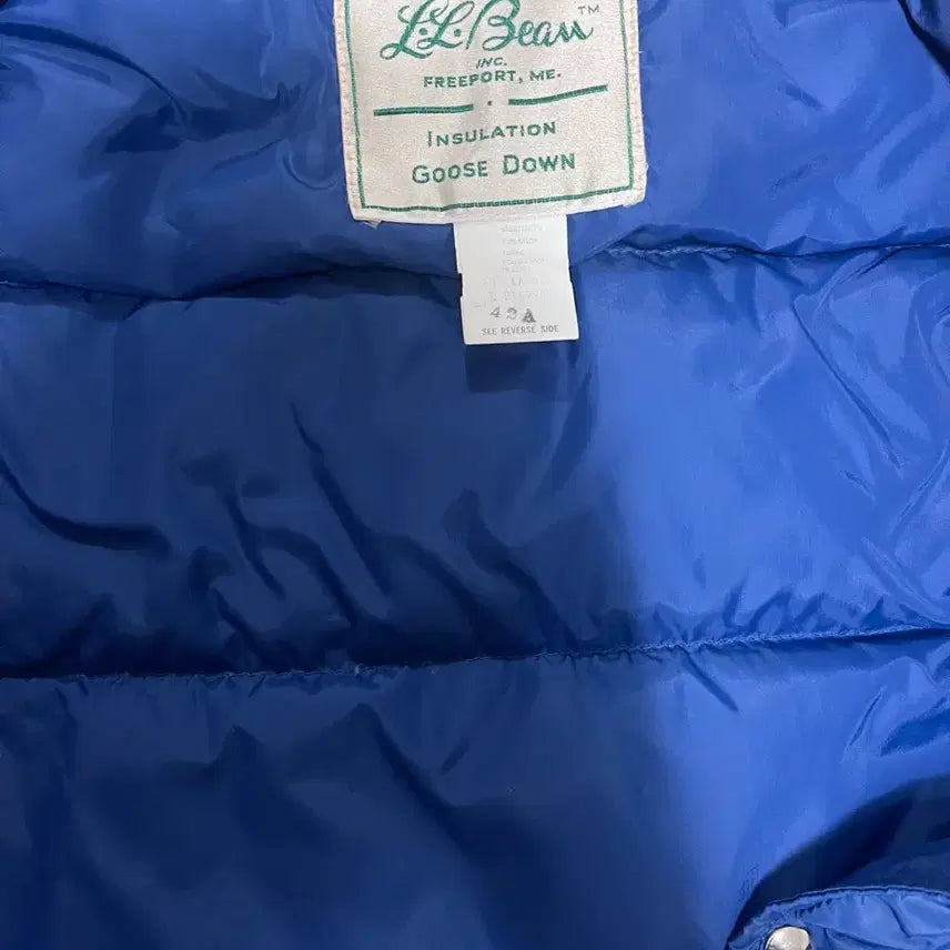 [BUNJANG] L.L.Bean Goose Down Vest / 60s 엘엘빈 패딩 구스다운 베스트 블루 L