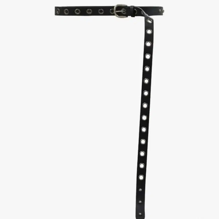 [BUNJANG] FST Leather Long Belt / 포스센스티브 FST 레더 롱 벨트