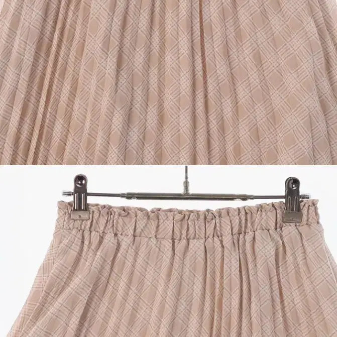 [BUNJANG] Earth Music Checkered Skirt / Earth music 여리 체크스커트