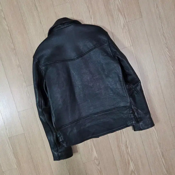 [BUNJANG] Genuine Leather Black Rider Jacket / ECHTES LEDER 블랙 레더 라이더 재킷