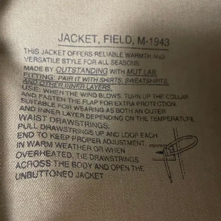 [BUNJANG] OUTSTANDING M-1943 Field Jacket L / M-1943 필드 자켓 야상 점퍼 L