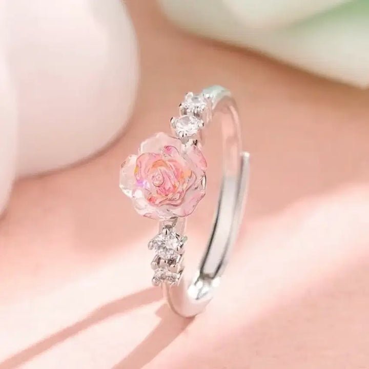 [BUNJANG] Floral Asymmetrical Dress Set / 여름 플로럴 비대칭 원피스+장신구 세트