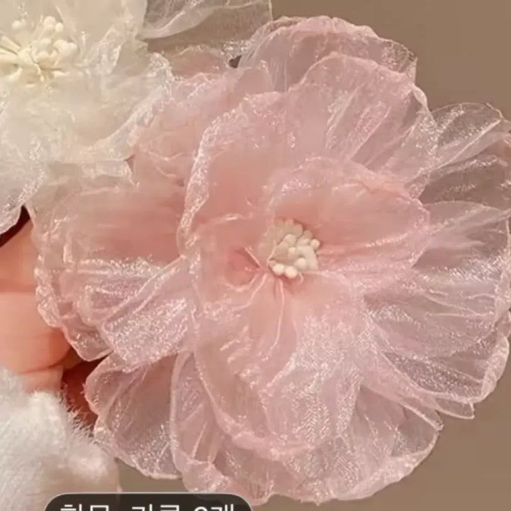 [BUNJANG] Floral Asymmetrical Dress Set / 여름 플로럴 비대칭 원피스+장신구 세트