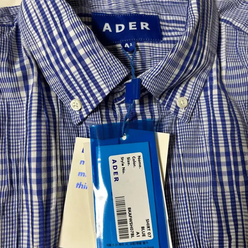 [BUNJANG] Ader Error Elber Shirt Blue / a1 아더에러 elber shirt blue 엘버 셔츠 블루