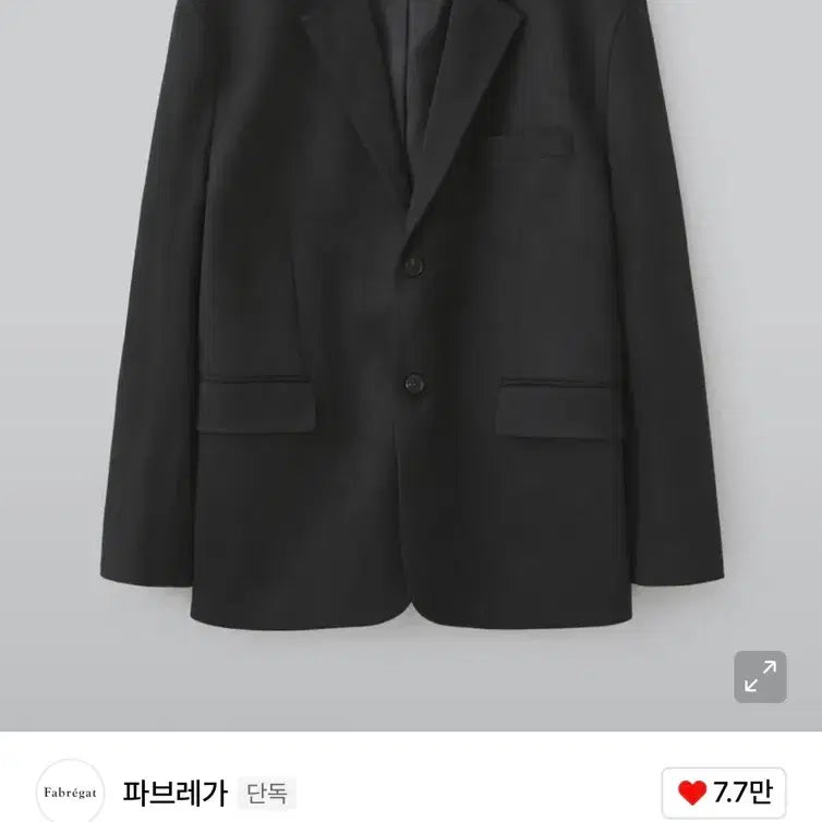 [BUNJANG] Fabrega Suede Black Blazer / 파브레가 칸 스웨이드 블랙 블레이저