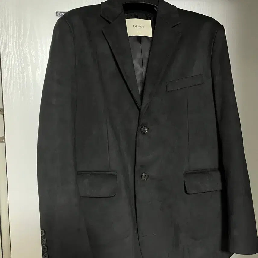 [BUNJANG] Fabrega Suede Black Blazer / 파브레가 칸 스웨이드 블랙 블레이저