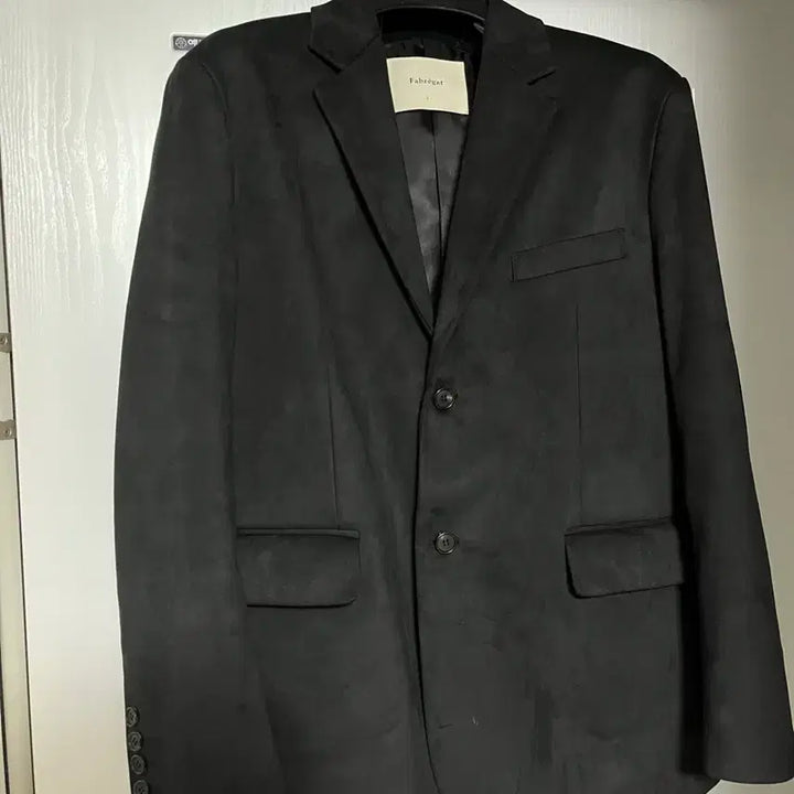 [BUNJANG] Fabrega Suede Black Blazer / 파브레가 칸 스웨이드 블랙 블레이저