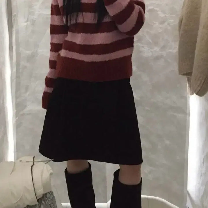 [BUNJANG] Aftermonday Wool H-Line Skirt / 모직 H라인 스커트 치마 / 릿킴 아케 블랙업 에프터먼데이 미스치프