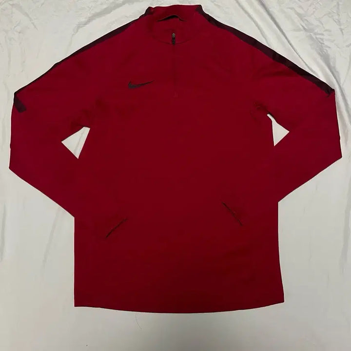 [BUNJANG] Nike Running Half-Zip Red Top / 나이키 러닝 하프집업 레드