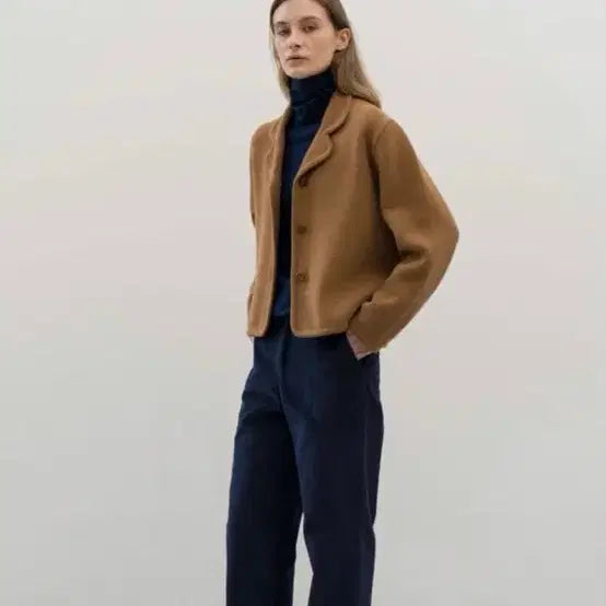 [BUNJANG] Moondal Classic Collar Knit Jacket / 문달 클래식 카라 니트 자켓