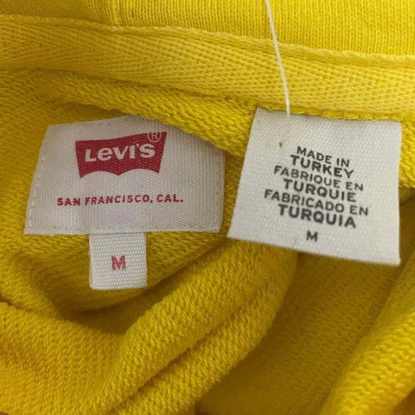 [BUNJANG] Levi's Yellow Hoodie M / 리바이스 후드티 M
