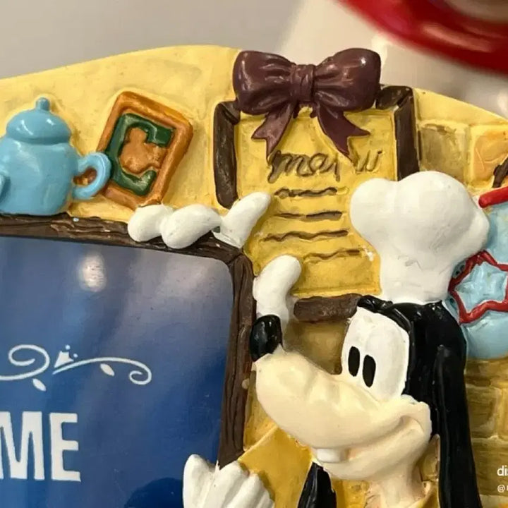 [BUNJANG] Disney Vintage Chef Mickey Mouse Frame Figure / 디즈니 빈티지 액자 미키마우스 쉐프 피규어 미키 미니 플루토 요리사 소품