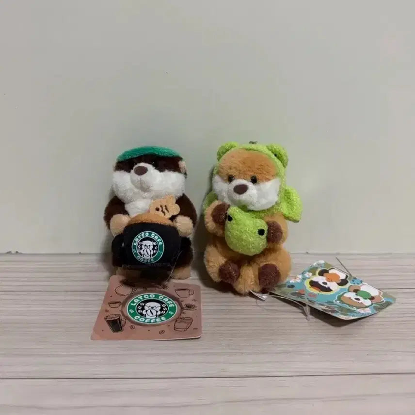 [BUNJANG] Raccosang Coffee Frog Plush Keyring Bundle Set / [일괄] 랏코상 커피 개구리 인형 키링 세트