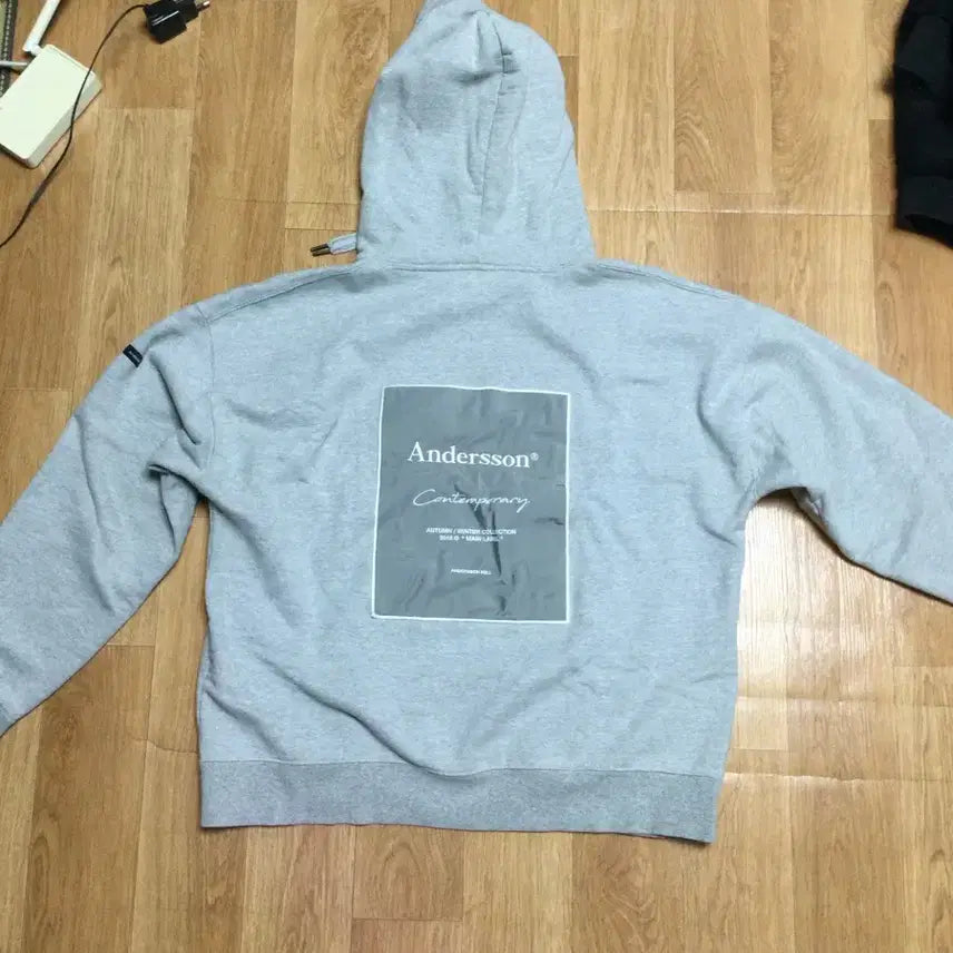 [BUNJANG] Andersson Bell Cropped Gray Hoodie / 앤더슨벨 크롭 회색 후드티(대학생 국밥)