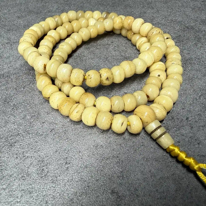 [BUNJANG] Tibetan Camel Bone 108 Prayer Beads / 티벳 낙타 뼈 108 염주