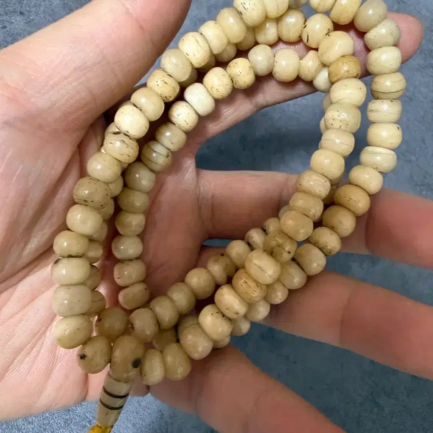 [BUNJANG] Tibetan Camel Bone 108 Prayer Beads / 티벳 낙타 뼈 108 염주