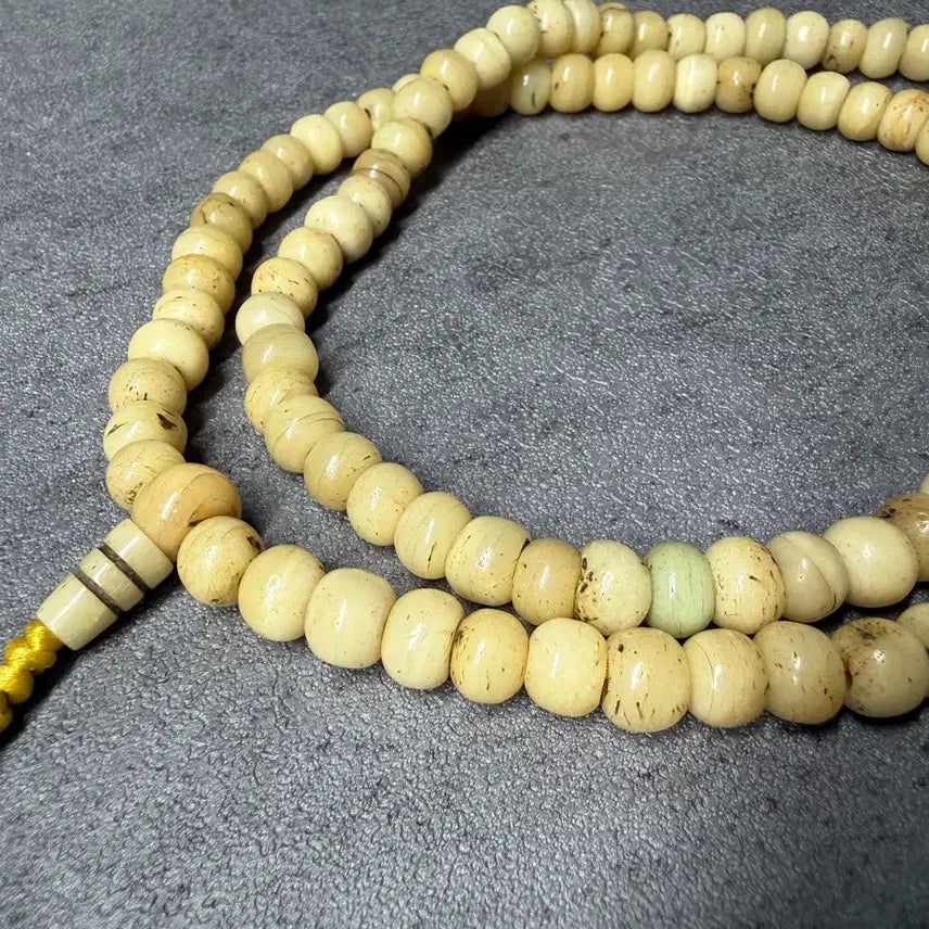 [BUNJANG] Tibetan Camel Bone 108 Prayer Beads / 티벳 낙타 뼈 108 염주