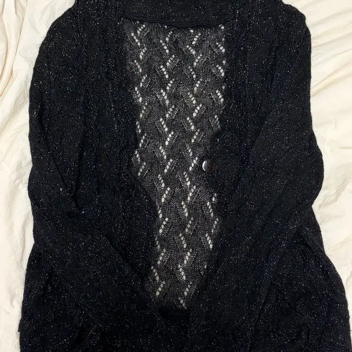 [BUNJANG] Vintage V-neck Cardigan Black / 빈티지 브이넥 가디건 블랙