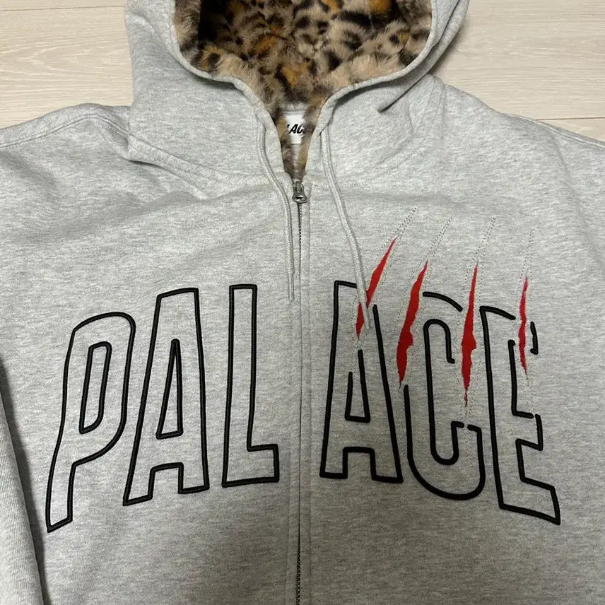 [BUNJANG] Palace Claw Zip Hoodie Gray L / 팔라스 클로 집 후드집업 그레이 L