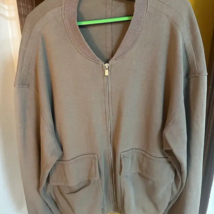 [BUNJANG] Polytelu Washed Jersey Jacket - Khaki Beige / [3] 폴리테루 워시드 저지 자켓 카키 베이지