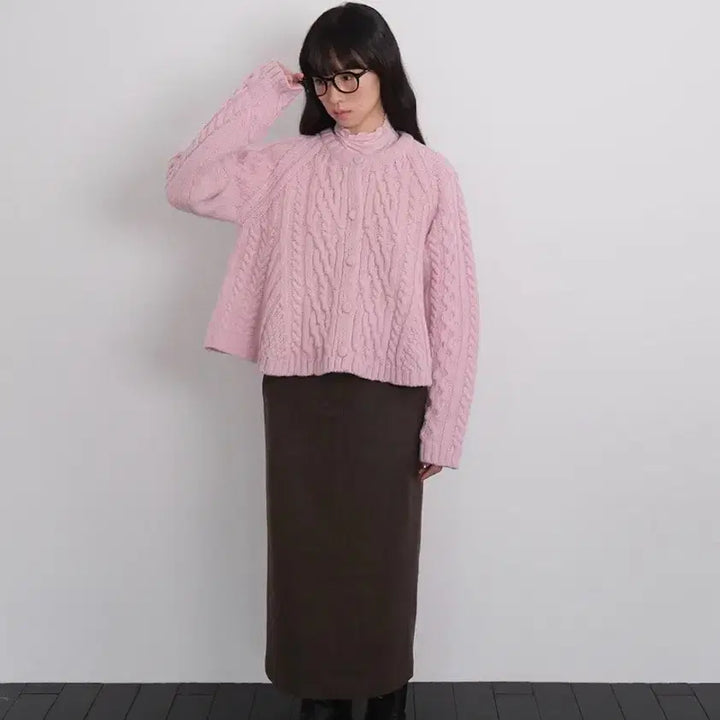 [BUNJANG] Mock Cable Knit Cardigan / 모의 케이블 니트 가디건 / 정가 198,000원