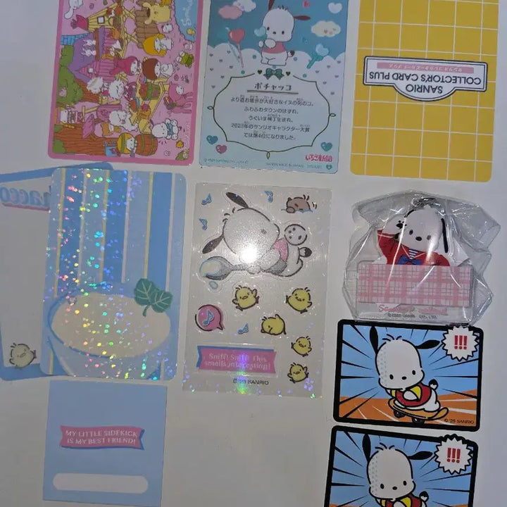 [BUNJANG] Sanrio Pochacco Card + Keychain Bundle Set / 산리오 포챠코 카드 + 키링 일괄 세트