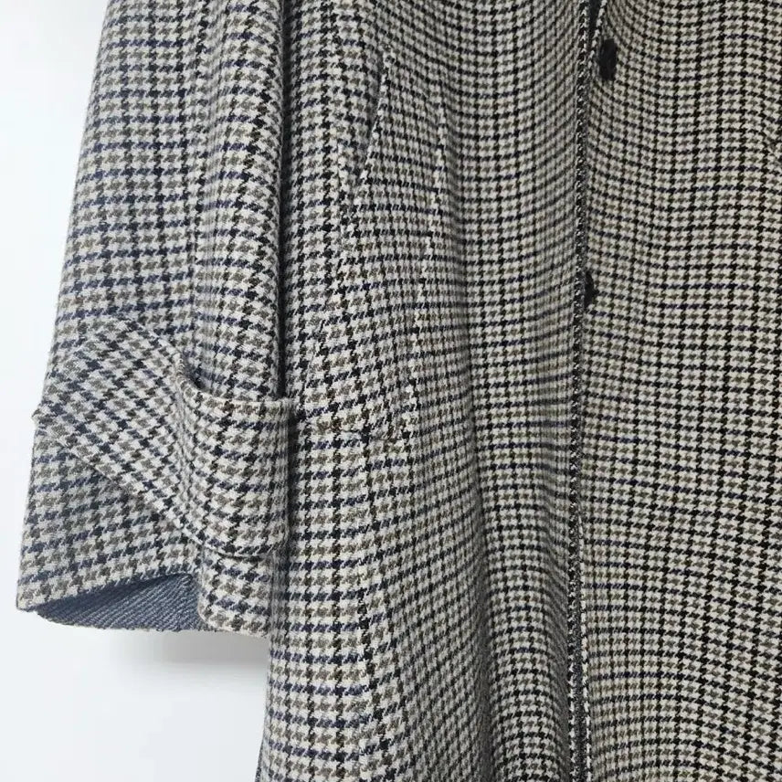 [BUNJANG] Sisley Check Coat, Size 42 / 시슬리 코트 42사이즈