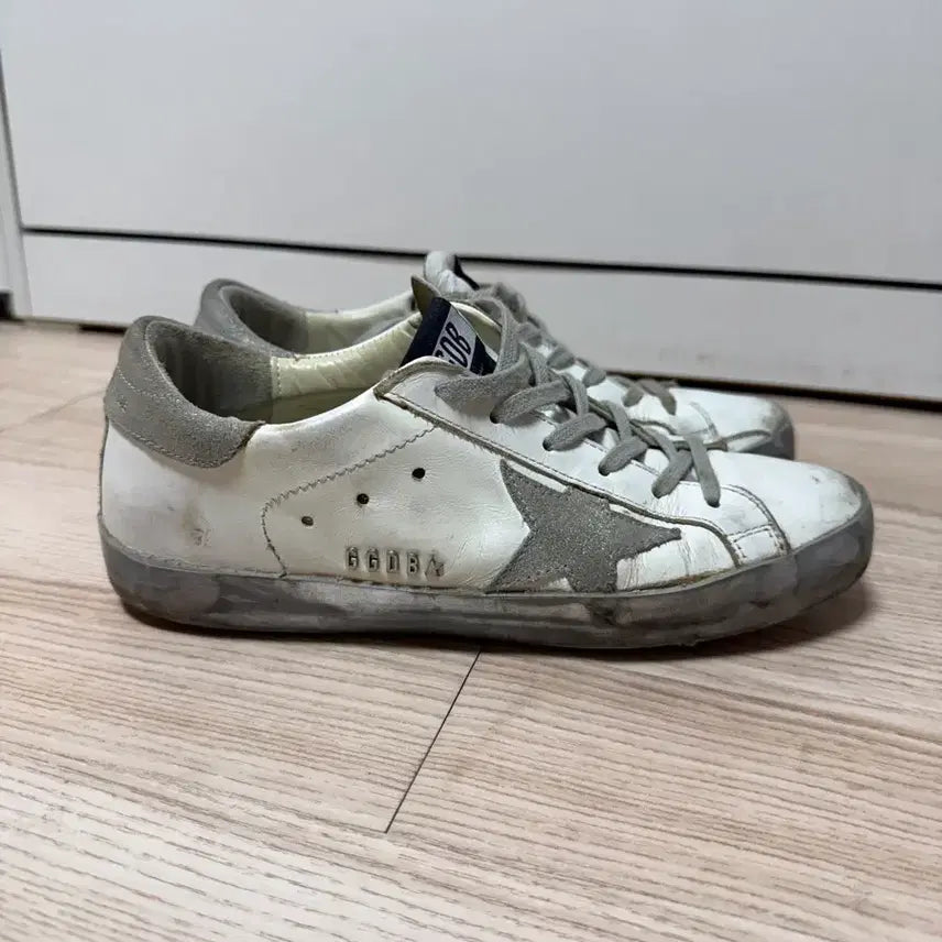 [BUNJANG] Golden Goose Superstar White Silver Tab Sneakers (Size 39) / 골든구스 슈퍼스타 화이트 실버탭 (39)