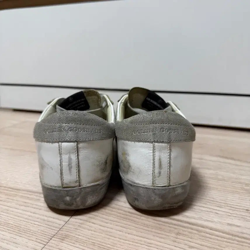 [BUNJANG] Golden Goose Superstar White Silver Tab Sneakers (Size 39) / 골든구스 슈퍼스타 화이트 실버탭 (39)