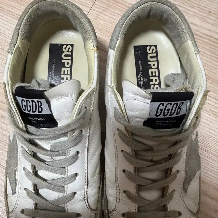 [BUNJANG] Golden Goose Superstar White Silver Tab Sneakers (Size 39) / 골든구스 슈퍼스타 화이트 실버탭 (39)