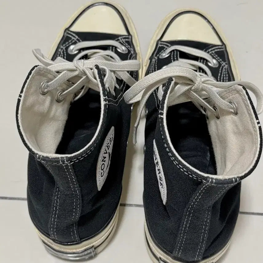 [BUNJANG] Converse Chuck 70 High Black Sneakers / 컨버스 척70 하이 블랙 240