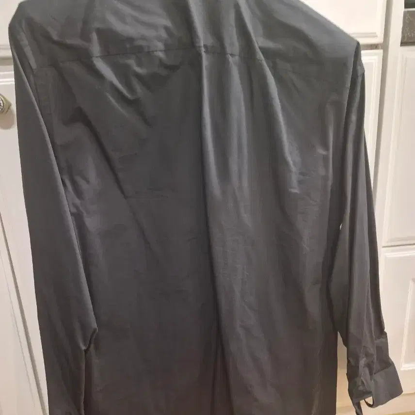 [BUNJANG] Prada Triangle Logo Cotton Shirt / 프라다 블랙 트라이 앵글 코튼 셔츠(정품)