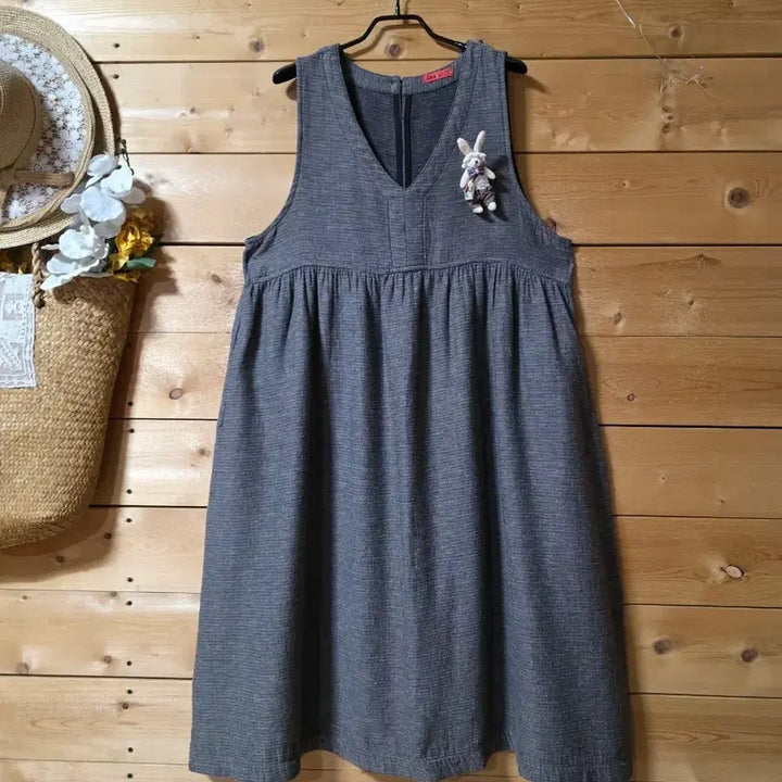 [BUNJANG] Sleeveless Dress / 민소매원핏. (코사지 코디용입니다