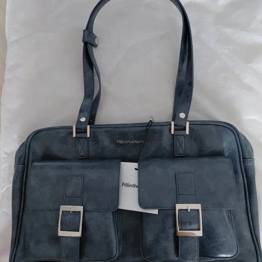 [BUNJANG] Fill The Blank PK Shoulder Bag Denim Blue / 필인더블랭크 PK 숄더백 데님블루