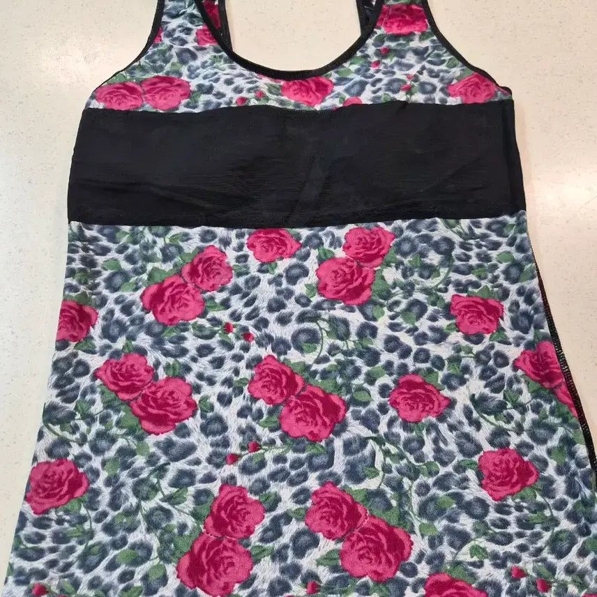[BUNJANG] Floral Women's Running Bra 85XL / (새상품)꽃무늬 여성 런닝브라 85XL 2개세트