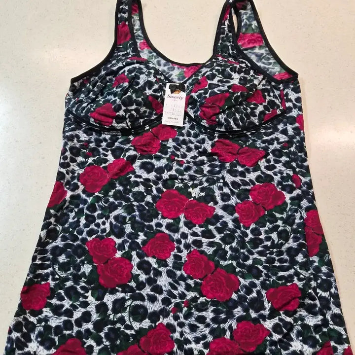 [BUNJANG] Floral Women's Running Bra 85XL / (새상품)꽃무늬 여성 런닝브라 85XL 2개세트