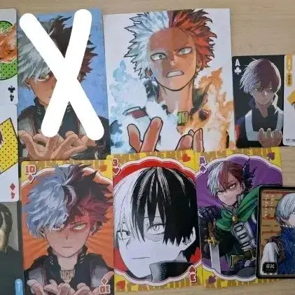 [BUNJANG] Todoroki Shoto Big Trump Card and Postcard Bundle Set / 토도로키 쇼토 빅트럼프카드 엽서 일괄