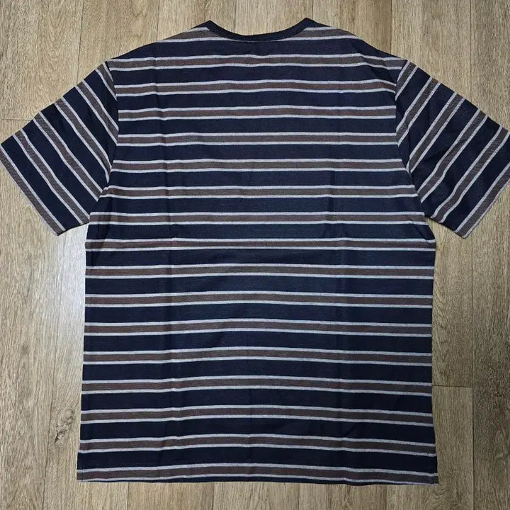 [BUNJANG] Jil Sander Navy/Brown Stripe Short Sleeve T-Shirt (L) / 질스튜어트 뉴욕 스트라이프 반팔티 L 새제품 팝니다