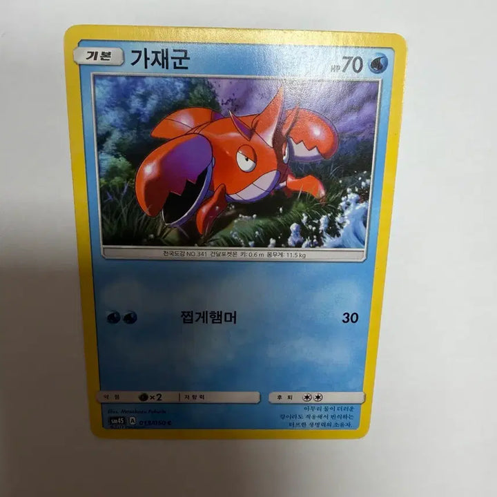 [BUNJANG] Gajegun Pokemon Card / 가재군 포켓몬카드