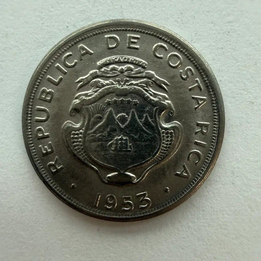 [BUNJANG] Costa Rica 10 Centimos Coin 1953 / 1953년 코스타리카 공화국 10센티모스 동전 S511