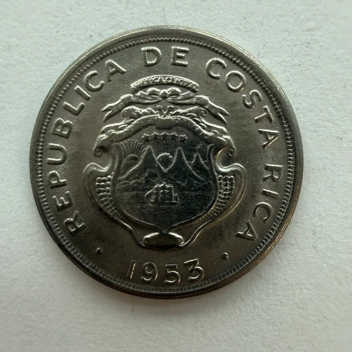 [BUNJANG] Costa Rica 10 Centimos Coin 1953 / 1953년 코스타리카 공화국 10센티모스 동전 S511