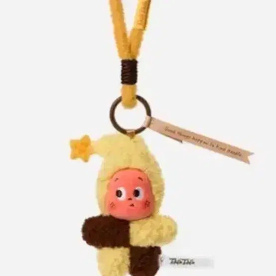 [BUNJANG] POP MART Solty Cookie Yellow Keychain / 팝마트 솔티쿠키 인형 키링 옐로우