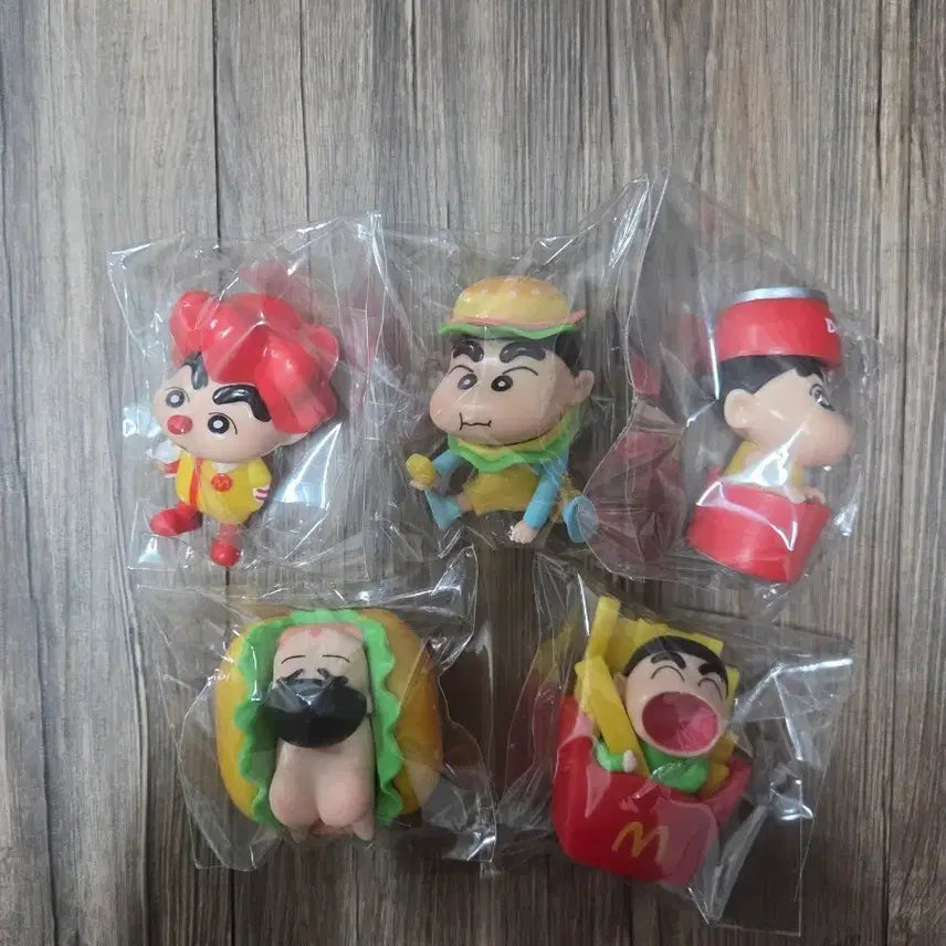 [BUNJANG] Crayon Shin-chan McDonald's Figure Set / 짱구 맥도날드 피규어 5종 세트