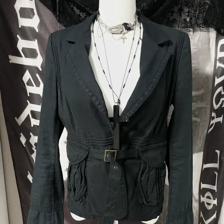 [BUNJANG] Tsumori Chisato Belted Linen Oriental Jacket / Rare 츠모리치사토 벨티드린넨오리엔탈자켓 핀터레스트00s아카이브헬무트랭