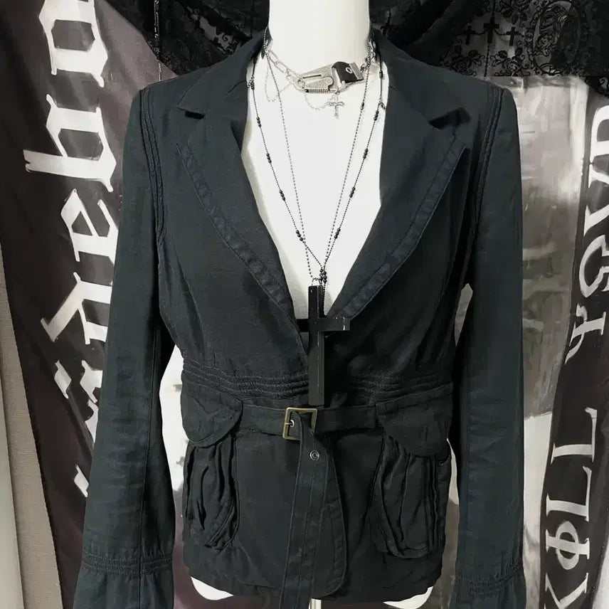 [BUNJANG] Tsumori Chisato Belted Linen Oriental Jacket / Rare 츠모리치사토 벨티드린넨오리엔탈자켓 핀터레스트00s아카이브헬무트랭