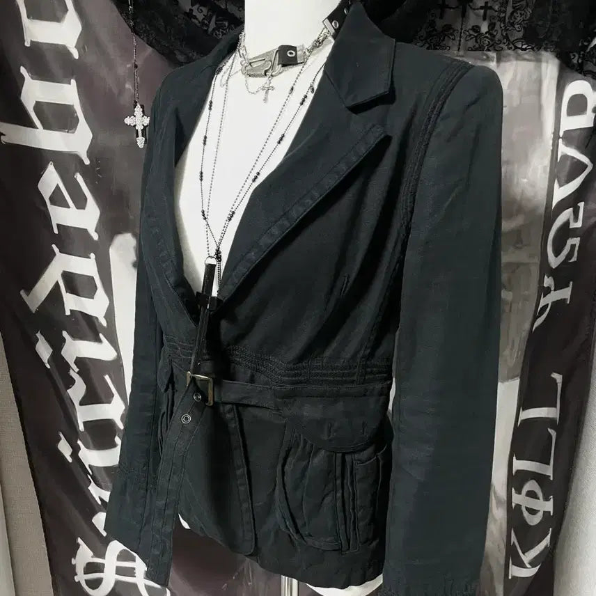 [BUNJANG] Tsumori Chisato Belted Linen Oriental Jacket / Rare 츠모리치사토 벨티드린넨오리엔탈자켓 핀터레스트00s아카이브헬무트랭
