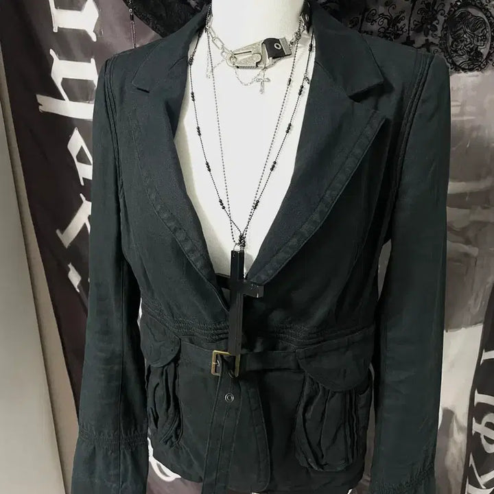 [BUNJANG] Tsumori Chisato Belted Linen Oriental Jacket / Rare 츠모리치사토 벨티드린넨오리엔탈자켓 핀터레스트00s아카이브헬무트랭