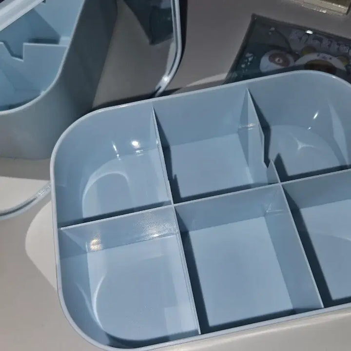 [BUNJANG] Rilakkuma Mirror Storage Box and Pouch Bundle / 리락쿠마 쿠지 거울보관함 + 파우치 일괄