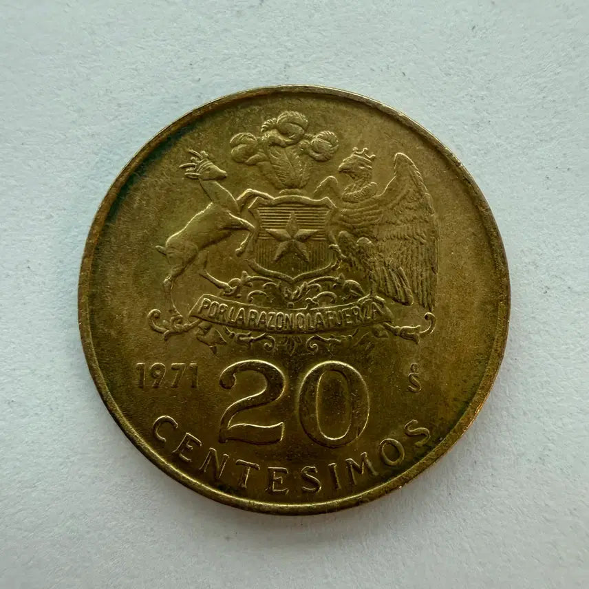 [BUNJANG] 1971 Chile 20 Centesimos Coin / 1971년 칠레 20센테시모 동전 S519
